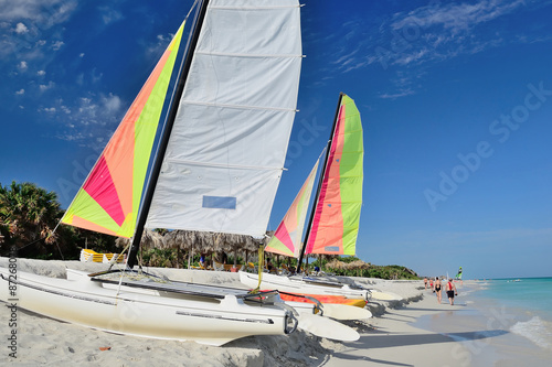 Catamaran on the beach