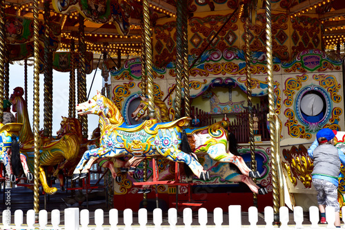 The carousel on Brighton beach pier