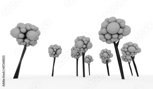 3D tree render isolated