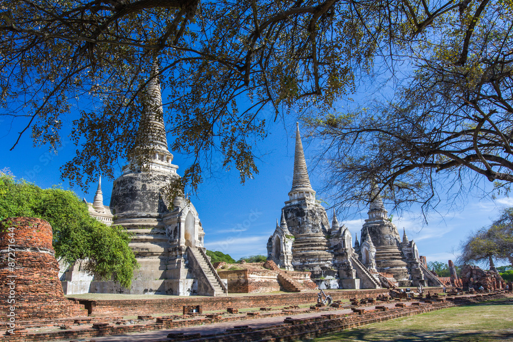 Phra Sri Sanphet temple in Ayutthaya, Thailand.