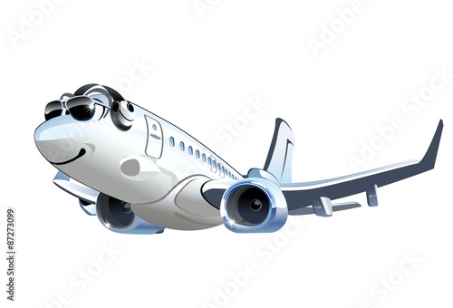 Vector Cartoon Airliner