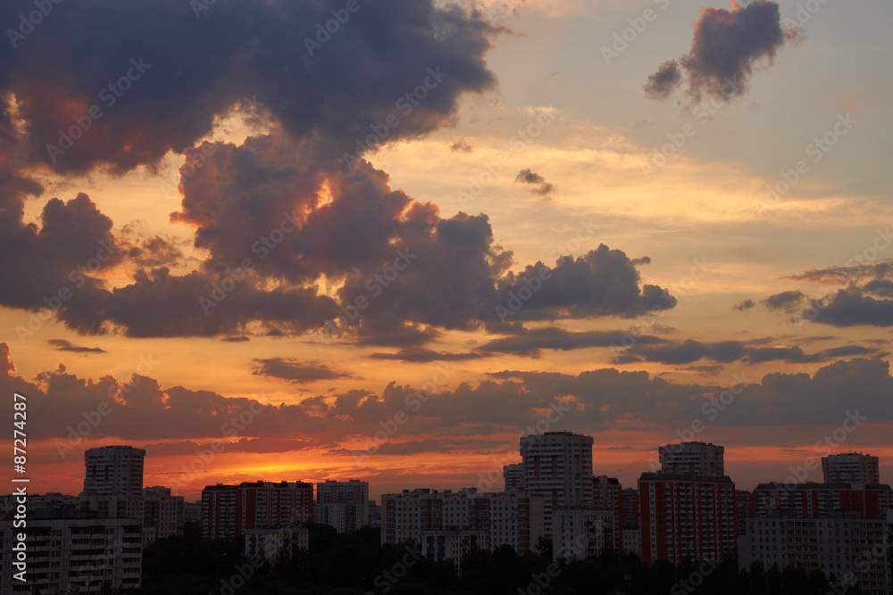 Evening cloudscape Evening cloudscape