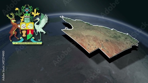 States and territories of Australia
Queensland white Coat of arms animation map