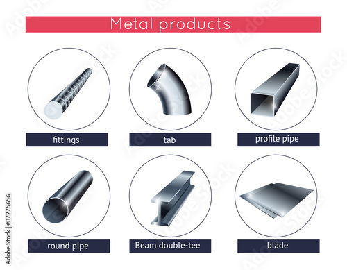 Metal profile and tubes