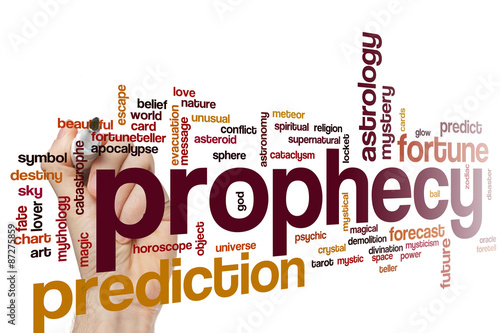 Canvas Print Prophecy word cloud