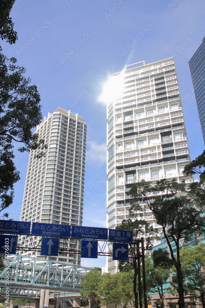 High-rise condominium in Yokohama Minatomirai 21, Japan