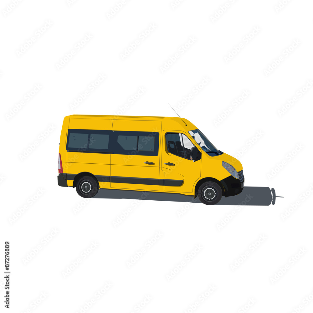 Taxi and transportation van