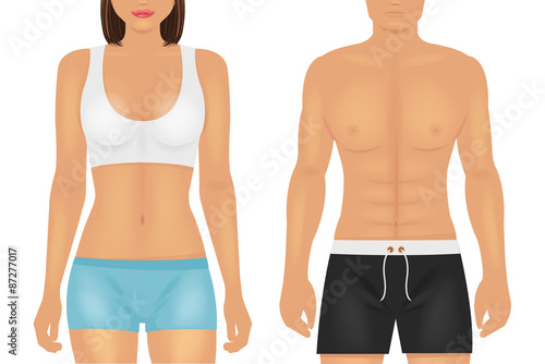 Vector sport body illustration