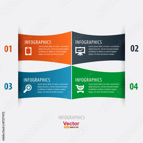Business infographics, design template