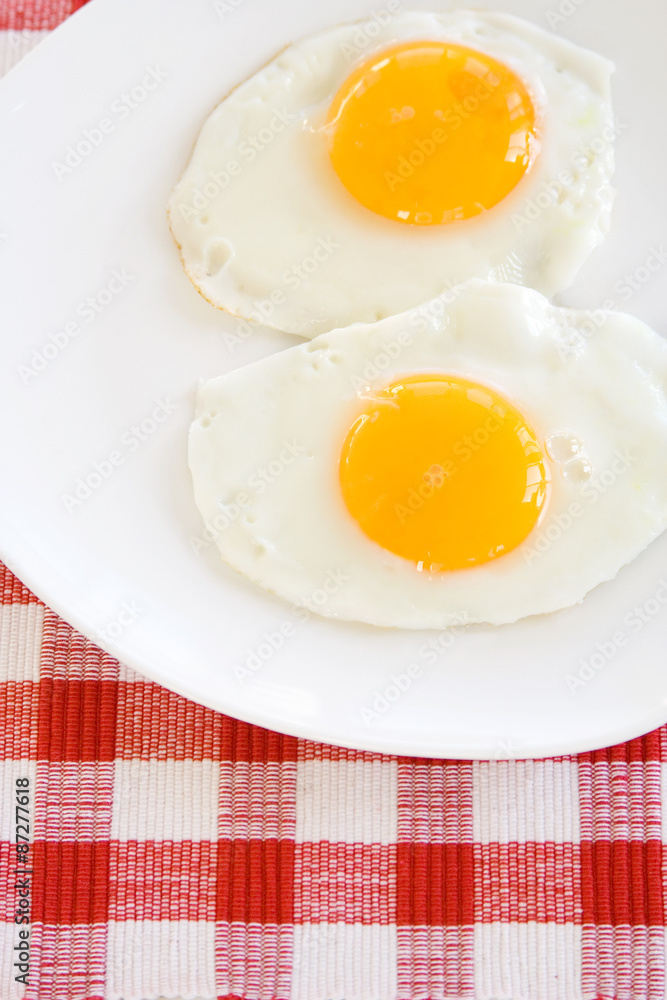 Two Fried Eggs Stock Photo, Picture and Royalty Free Image. Image 17696336.