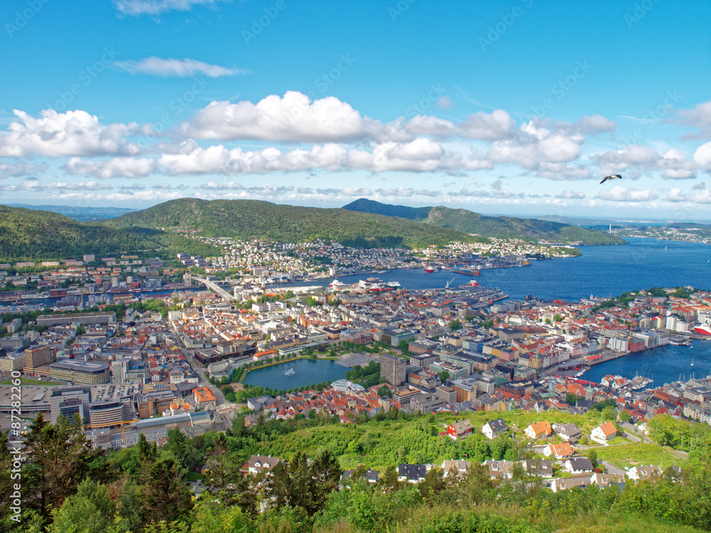 Bergen en Norvège