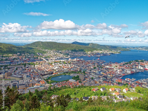 Bergen en Norvège