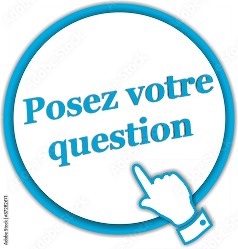 bouton posez votre question