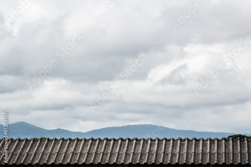 rooftop with sky cloud