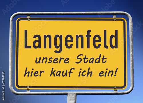 Langenfeld unsere Stadt   hier kauf ich ein 