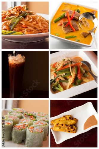 Thai Food Collage
