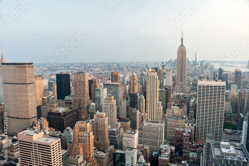 New York city, United States. Panoramic view of Manhattan skylin