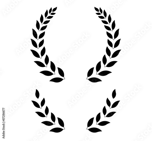 simple laurel wreath - vector illustration