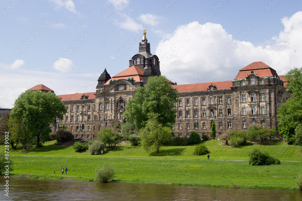 Saxon State Chancellery buiding in Dresden