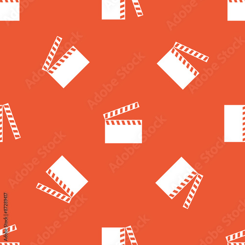 Orange clapperboard pattern