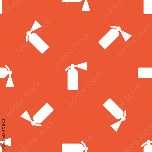 Orange fire extinguisher pattern
