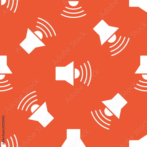 Orange loudspeaker pattern