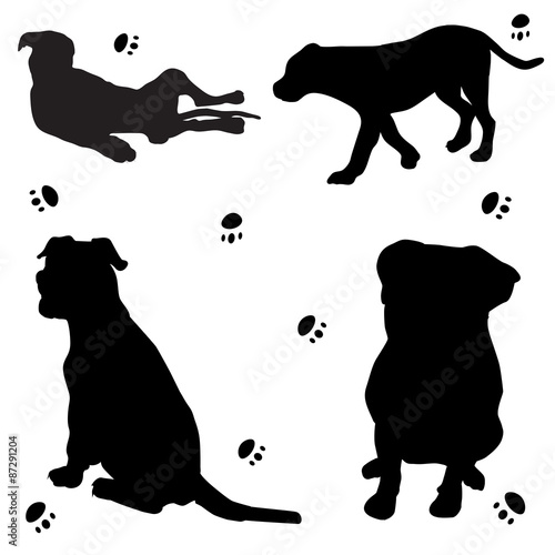bulldog silhouette