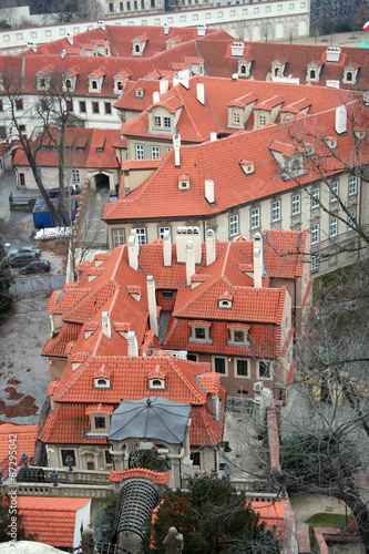 Roofs of the city of Prague