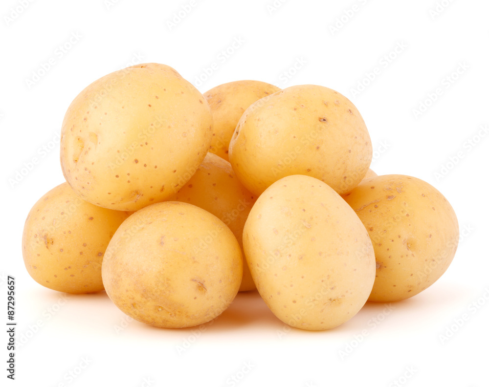 new potato tuber isolated on white background cutout new potato tuber isolated on white background cutout