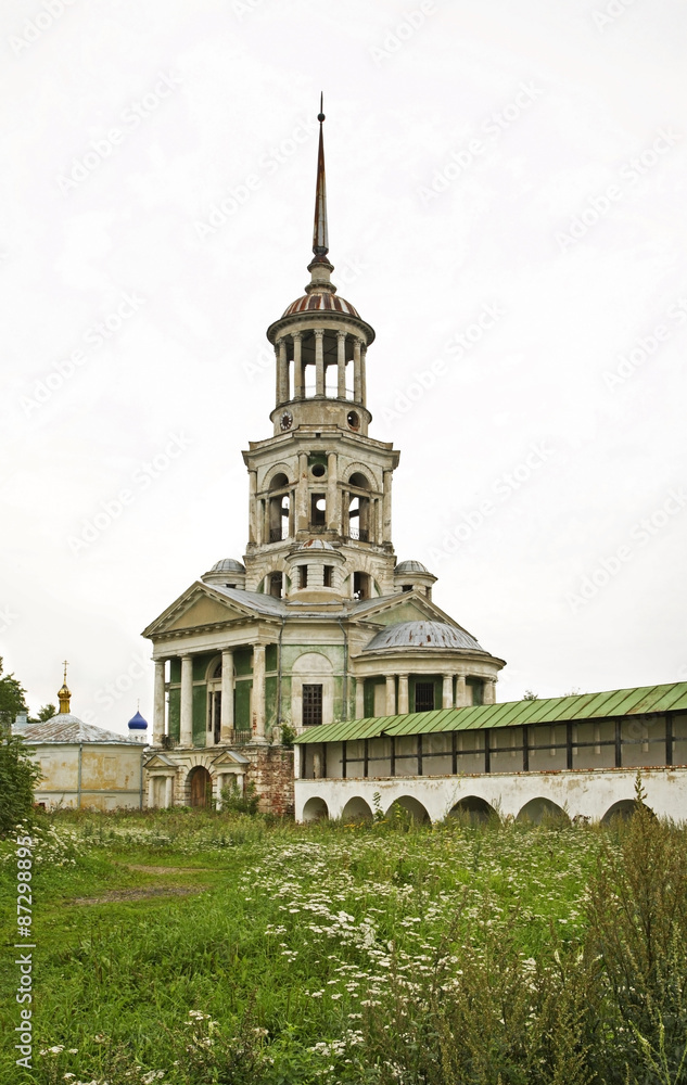 Church of the Savior image in Boris and Gleb Monastery. Torzhok. Russia