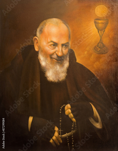 Cordoba - portrait of St. Pater Pio (Father Pio)