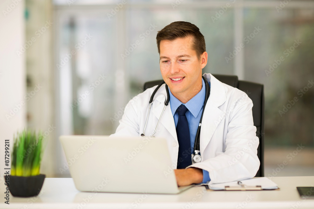 young medical doctor in office young medical doctor in office
