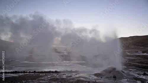 Wallpaper Mural Geyser letting off steam in the El Tatio geyser field in northern Chile Torontodigital.ca