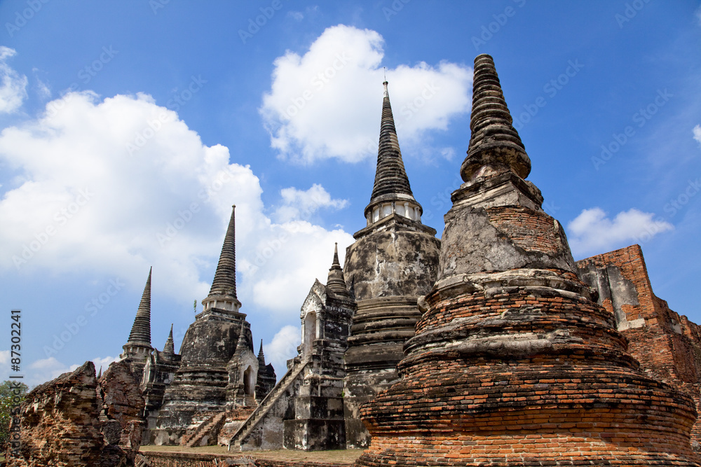 Fototapeta premium アユタヤのワット・プラシー・サンペット