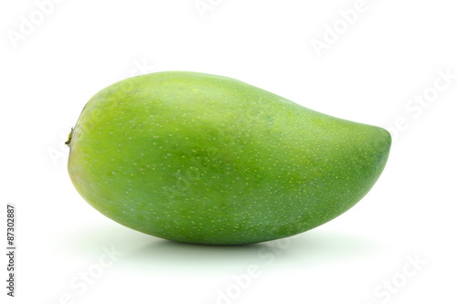 Green Mango on the white background