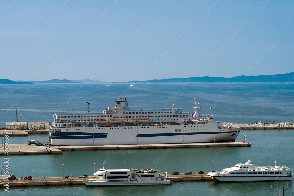 Port in Split, Croatia.