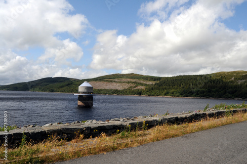 Llyn Celyn Reservoir near Bala in Gwynedd. photo