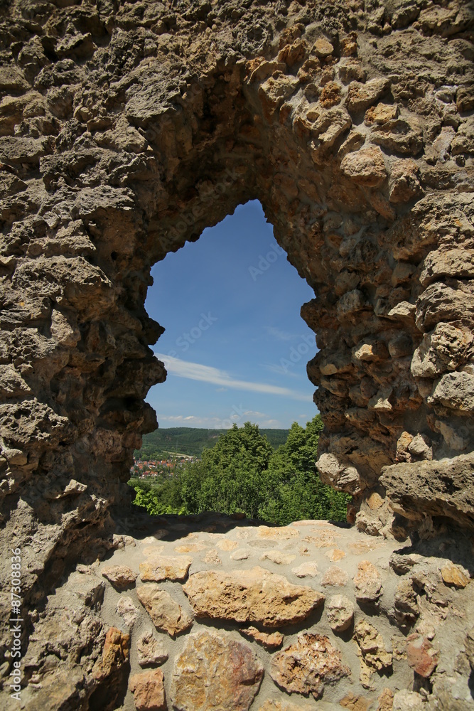 View Through Castle Window