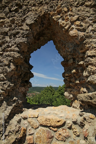 View Through Castle Window