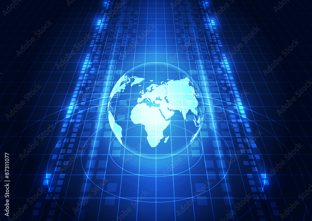 abstract vector digital global network technology background abstract vector digital global network technology background