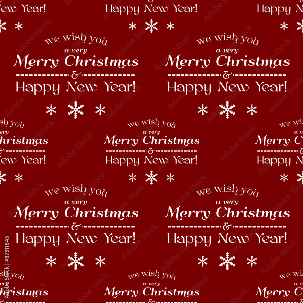 Vector seamless tiling pattern, christmas background