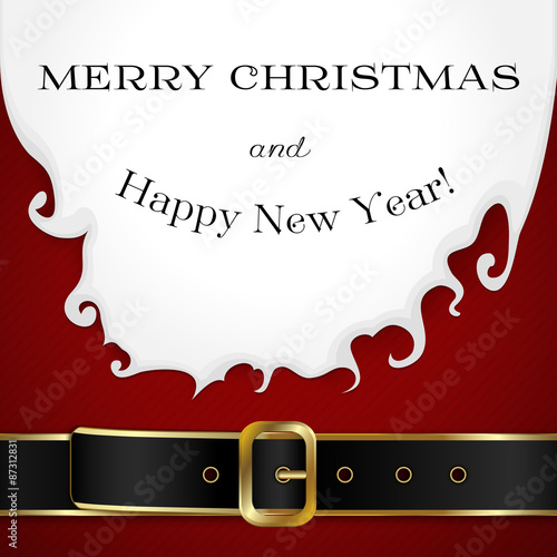 Merry Christamas background with Santa Claus