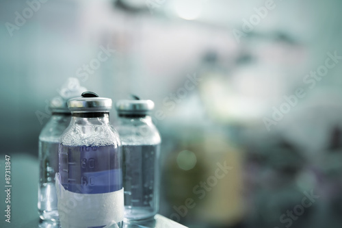 Group of bottles with medication