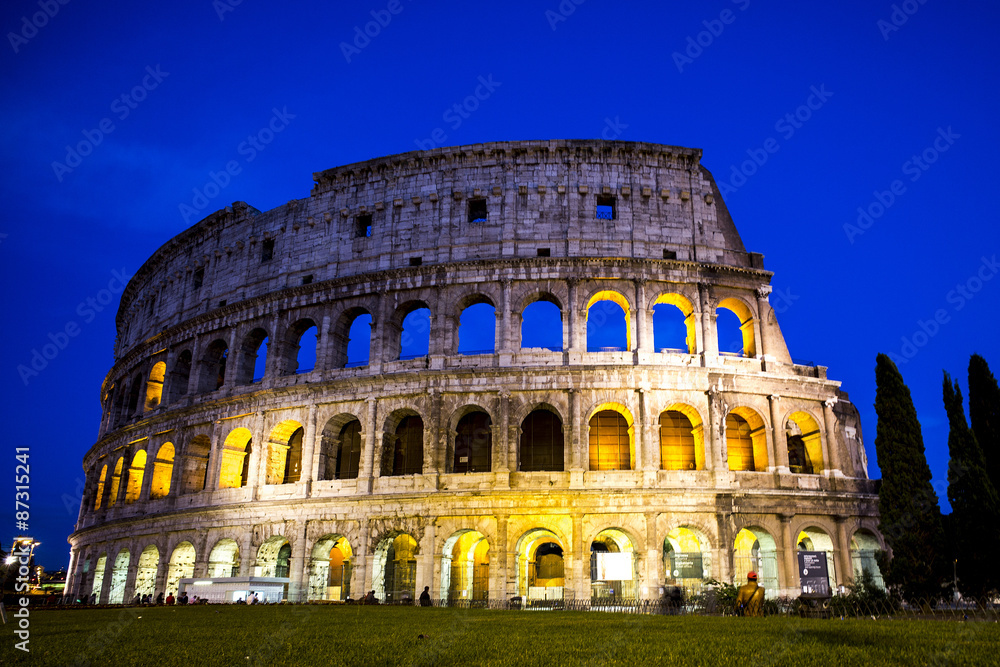 Splendid evening Coliseum, Rome, Italy