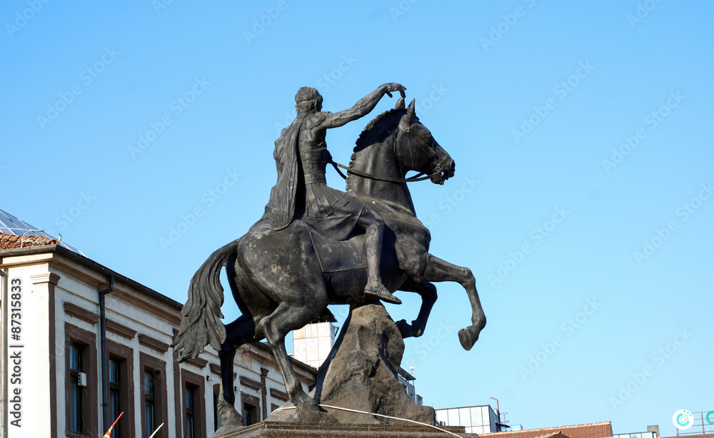 Fototapeta premium Philip II, Monument in Bitola, Macedonia