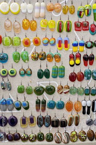 Fused glass handmade jewelry