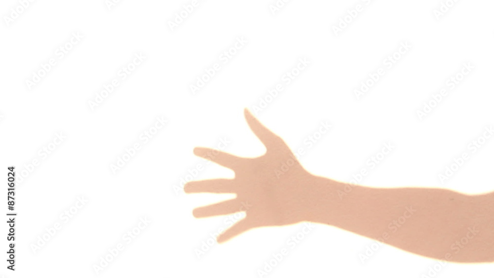 counts by fingers pink shadow on isolated background counts by fingers pink shadow on isolated background