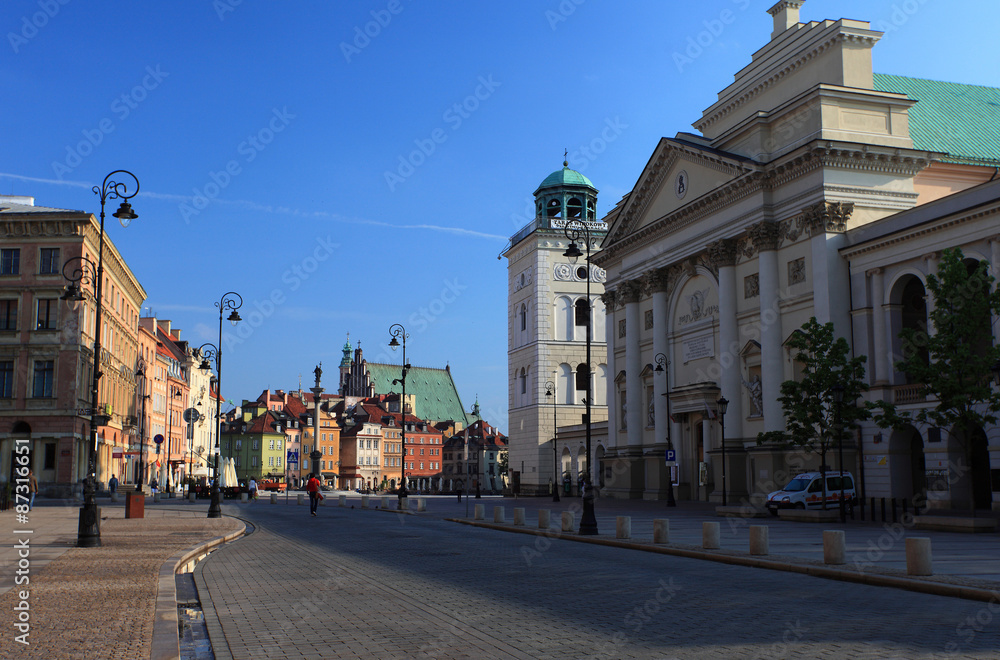 Streets of old town Warsaw