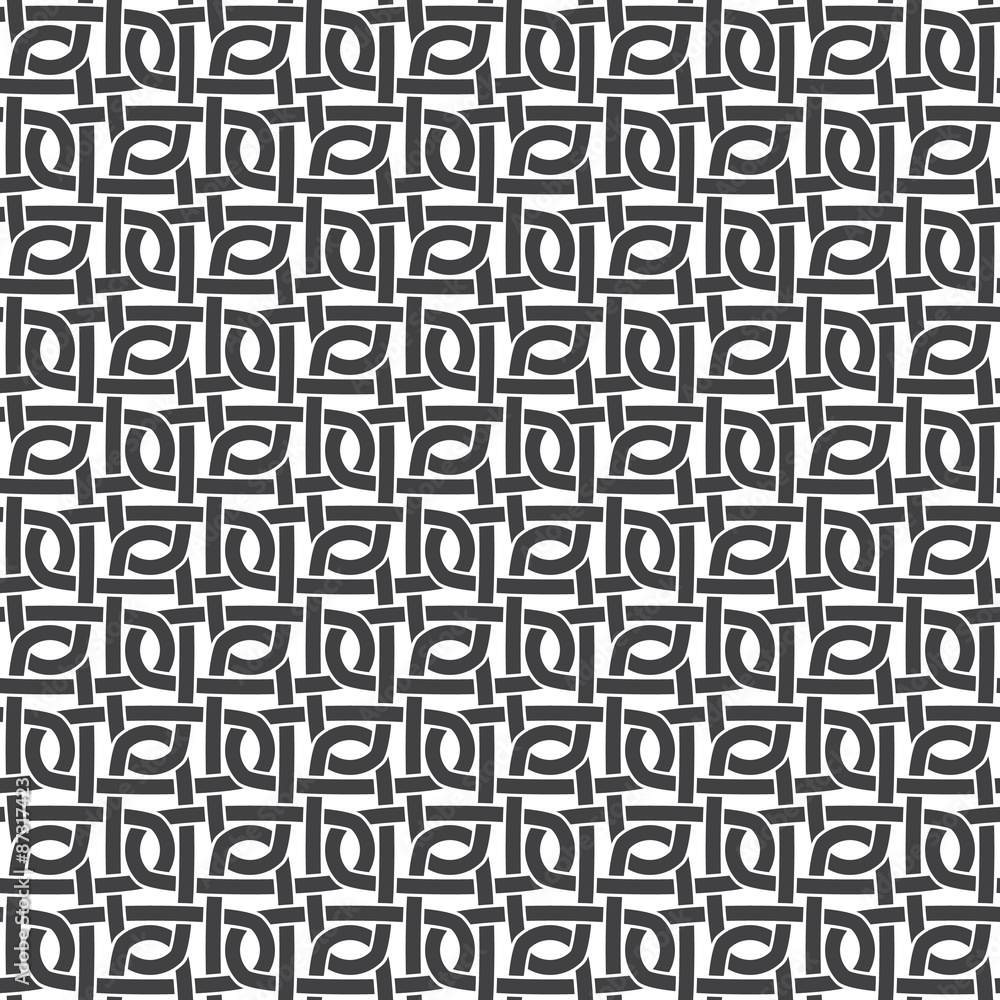 Seamless pattern of intersecting ellipses with swatch for filling. Celtic chain mail. Fashion geometric background for web or printing design. Seamless pattern of intersecting ellipses with swatch for filling. Celtic chain mail. Fashion geometric background for web or printing design.