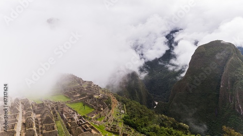 the famous inca ruins of machu picchu in peru © shantihesse